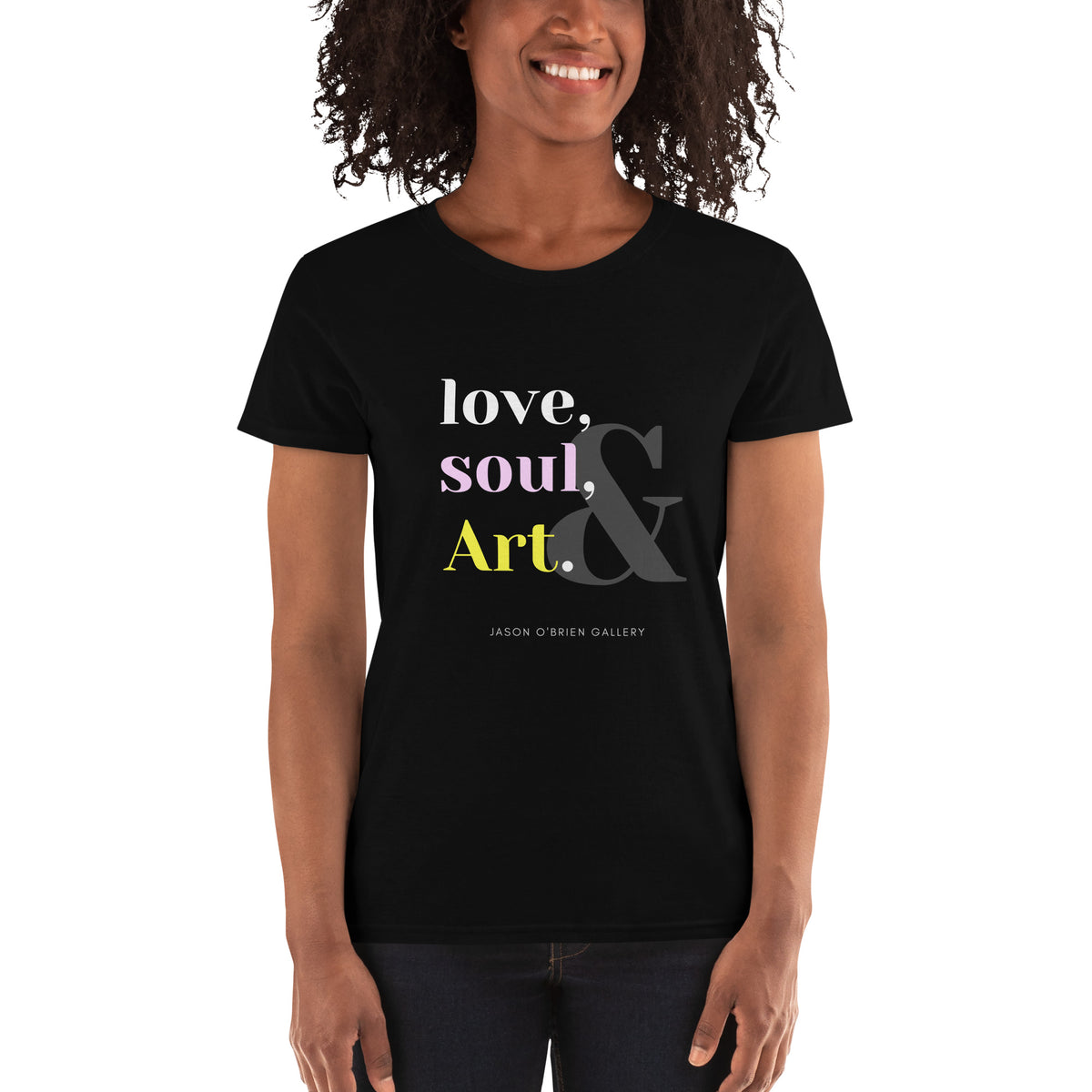 "Love, Soul & Art" Women's short tee
